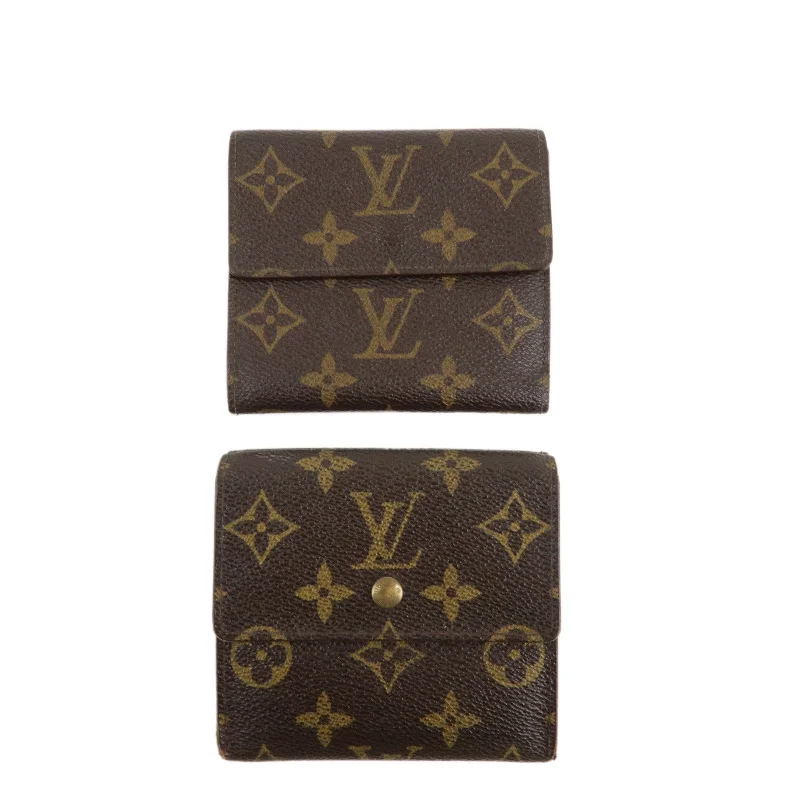 Louis Vuitton Set of 2 Monogram Bi-fold Wallet Brown M61654