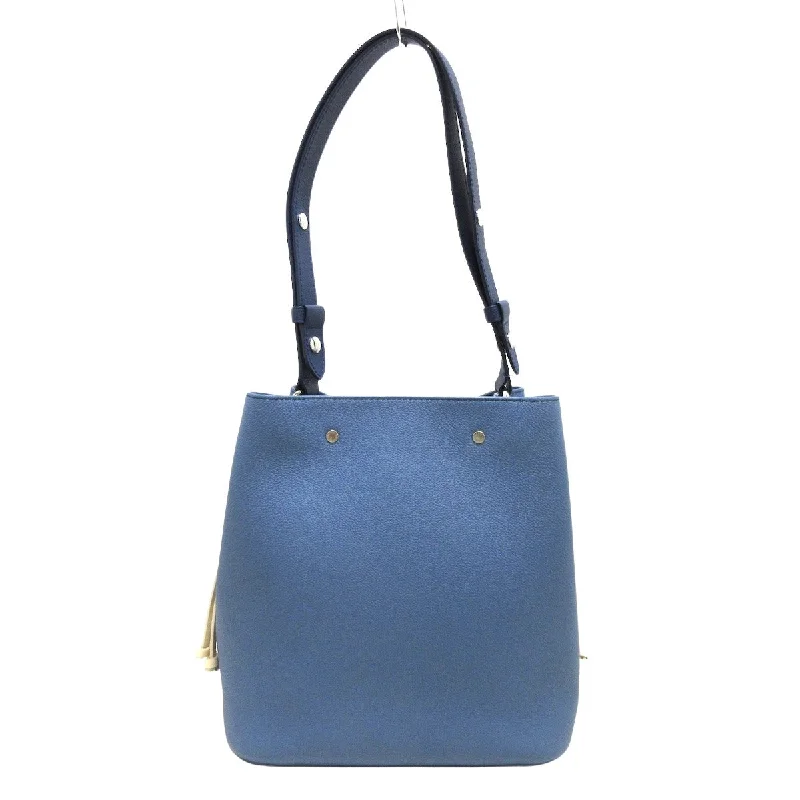 Louis Vuitton Blue Leather Lockme shoulder bag