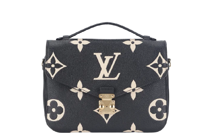 LOUIS VUITTON POCHETTE METIS (M45773) BICOLOR MONOGRAM EMPREINTE LEATHER WITH DUST COVER