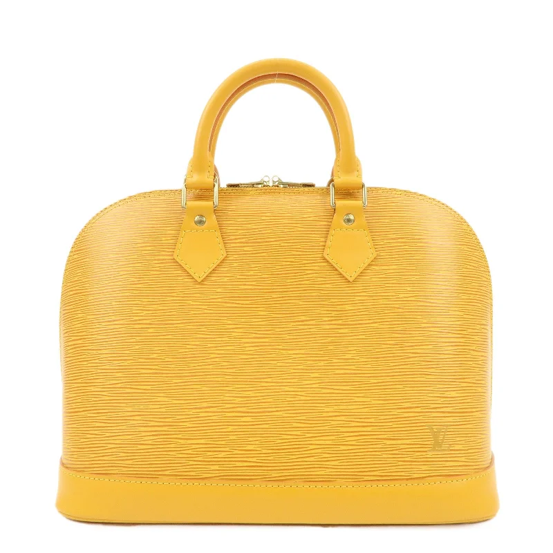 Louis Vuitton Epi Alma PM Hand Bag Tassili Yellow M52149