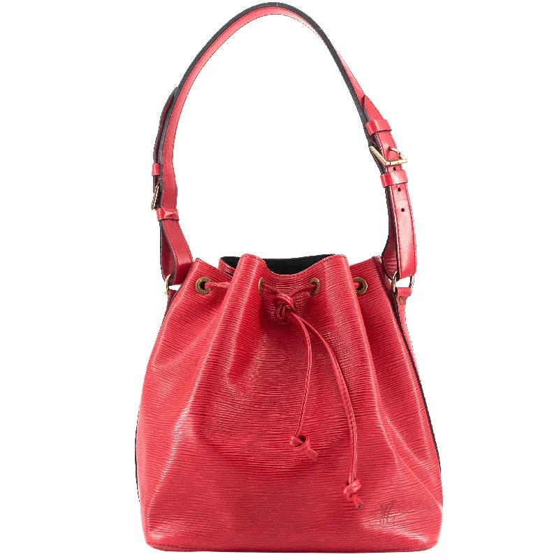 Noe Large Red Epi Leather Bag