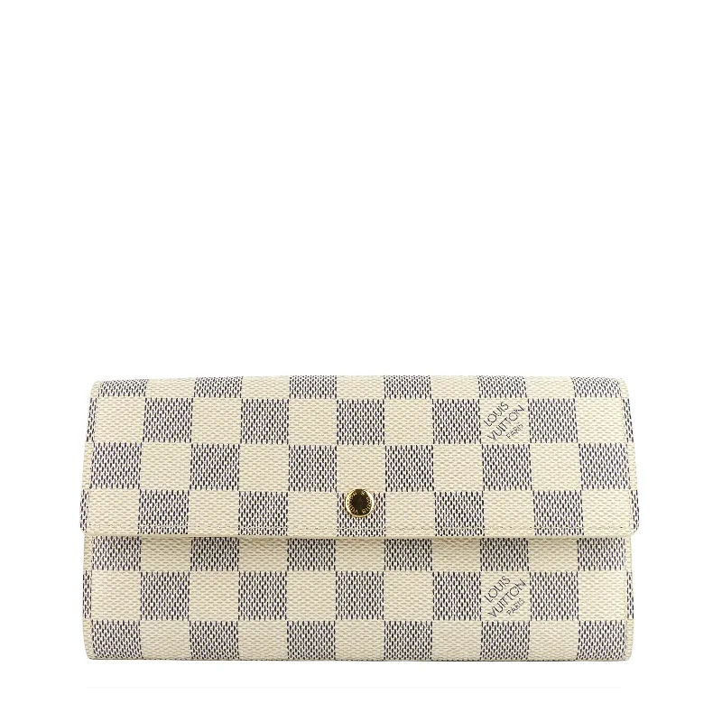 Sarah Damier Azure Canvas Wallet