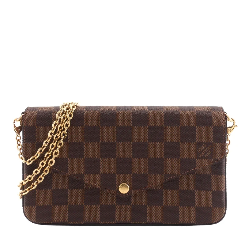 Félicie Pochette Damier Ebene Canvas Bag