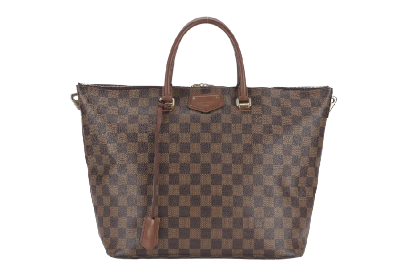 LOUIS VUITTON BELMONT TOTE BAG (N63169) DAMIER EBENE CANVAS WITH DUST COVER, LOCK & KEYS