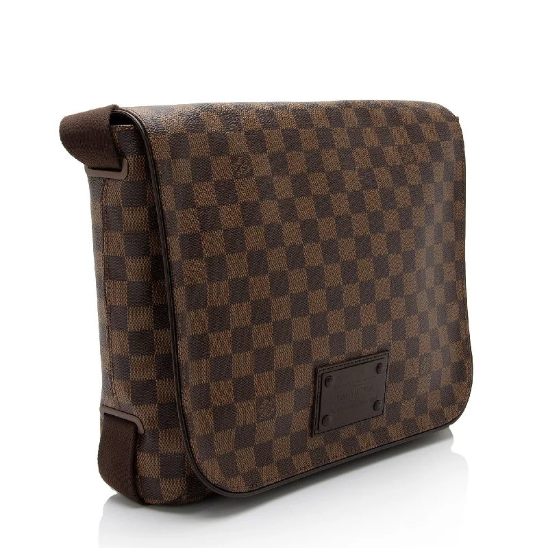 Louis Vuitton Damier Ebene Brooklyn MM Messenger Bag (5u5N4T)