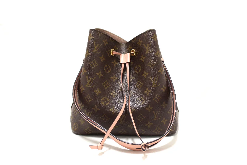 Authentic Louis Vuitton Classic Monogram Pink NeoNoe Shoulder Bag