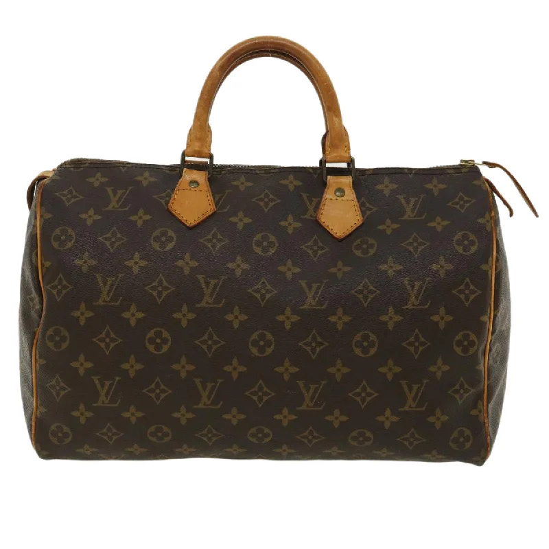 Louis Vuitton Brown Canvas Speedy 35 handbag bag