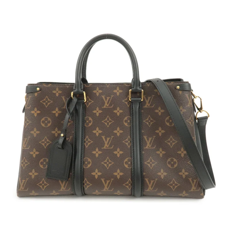 Louis Vuitton Monogram Soufflot NV MM 2Way Hand Bag Brown M44817