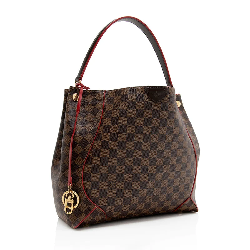 Louis Vuitton Damier Ebene Caissa Hobo (21369)