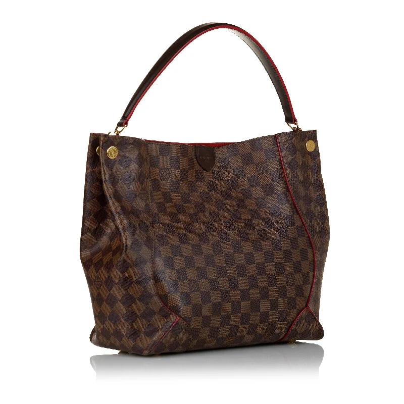 Louis Vuitton Damier Ebene Caissa Hobo (33724)