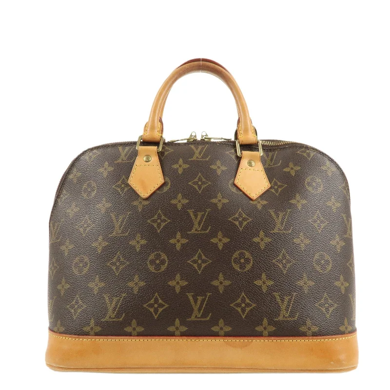 Louis Vuitton Monogram Alma Hand Bag Brown M51130