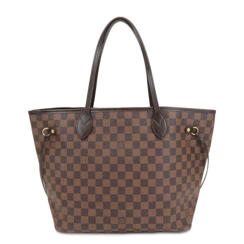 Louis Vuitton Damier Neverfull MM Tote Bag Hand Bag Brown N51105