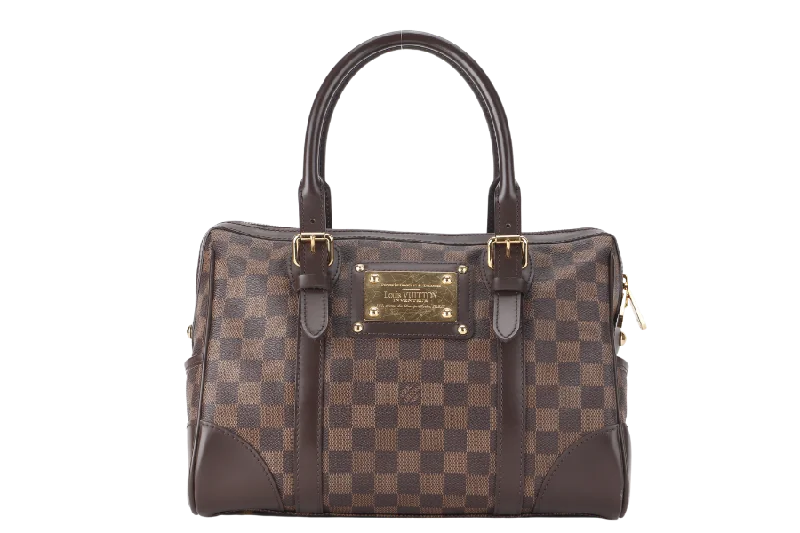 LOUIS VUITTON BERKELEY EBENE DAMIER COATED CANVAS (N52000) GOLD HARDWARE WITH DUST COVER