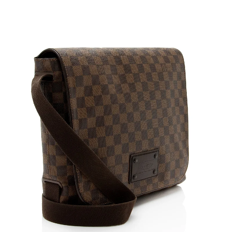 Louis Vuitton Damier Ebene Brooklyn MM Messenger Bag (4EzJH2)