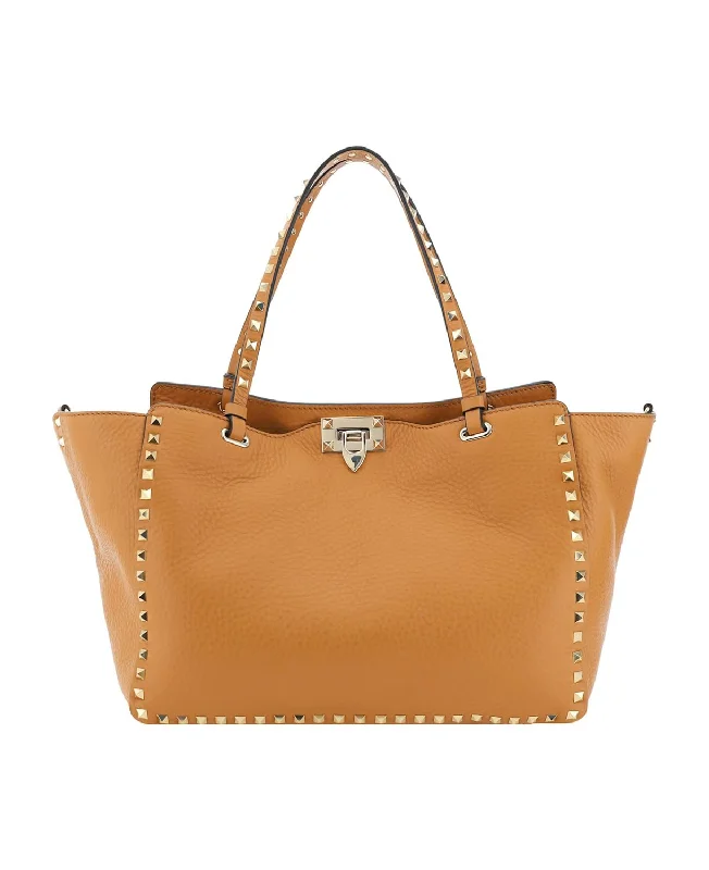 Women's Medium Rockstud Bag in Almondbeig | 5W2B0970VSF