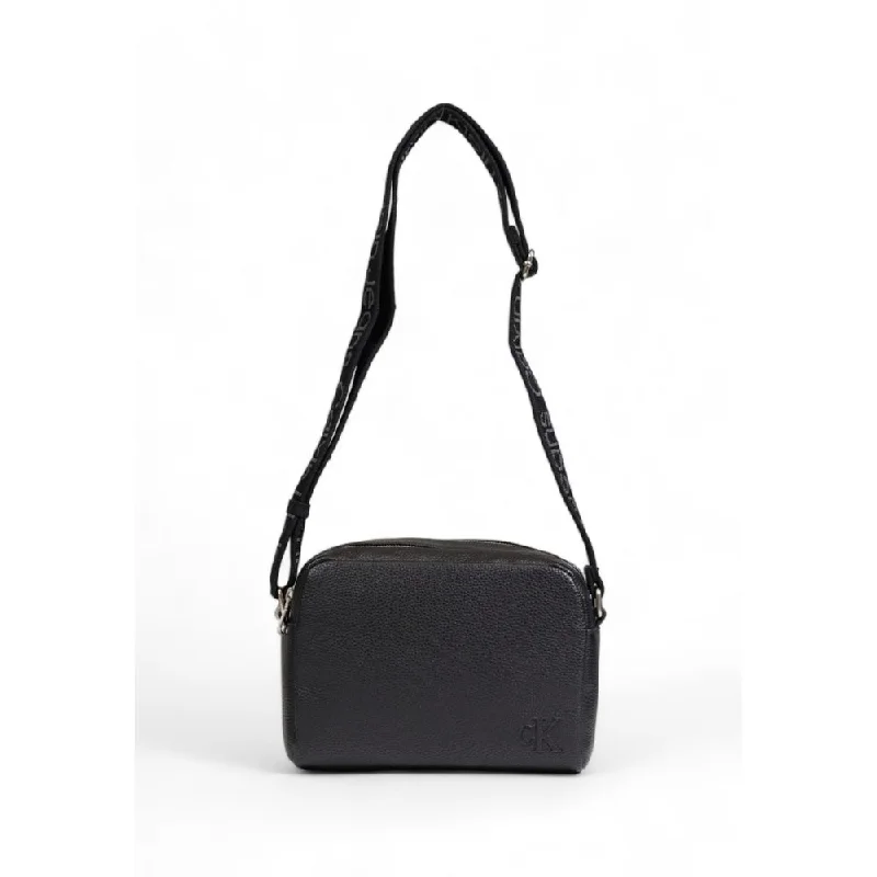 Calvin Klein Black Recycled Polyester Leather Accessory