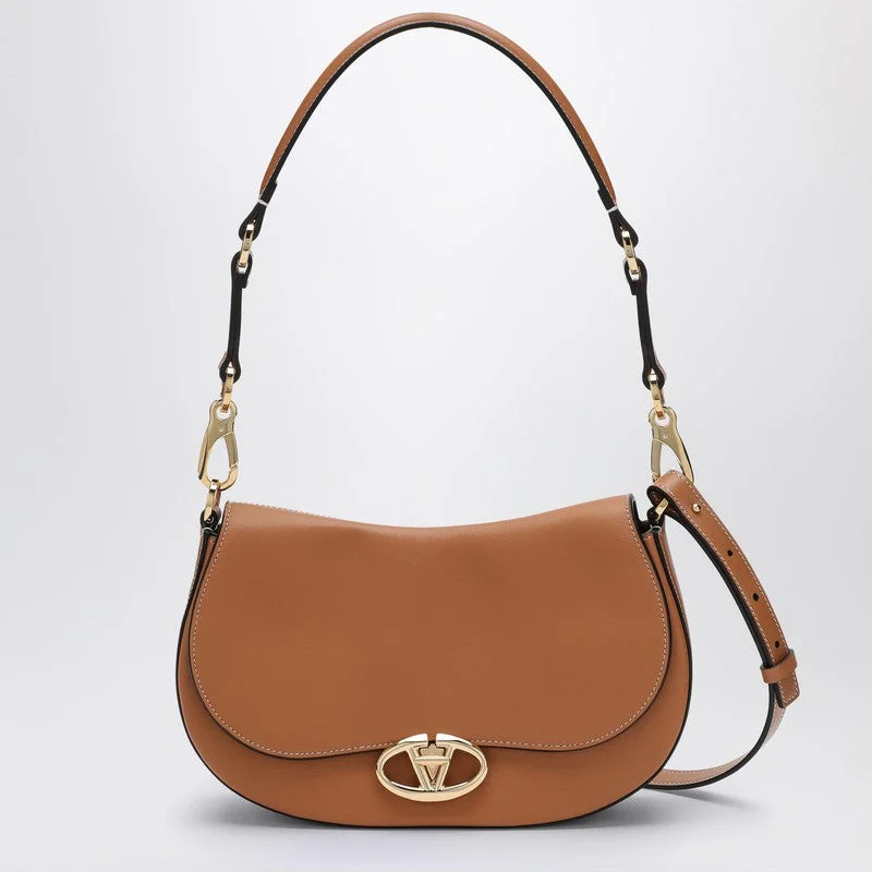 Small Ohval Beige Shoulder Bag