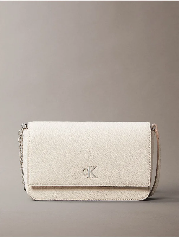 Women's Archive Hardware Flap Crossbody Bag - White