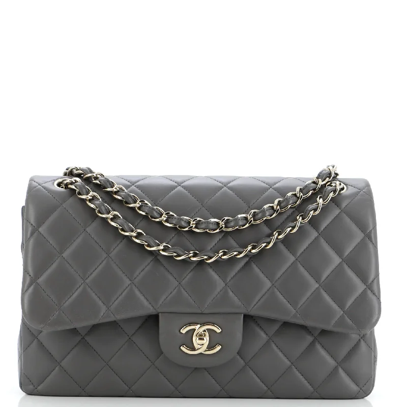 Classic Double Flap Bag Quilted Lambskin Jumbo