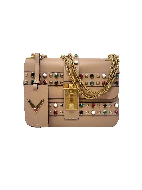 Valentino WDB! '16 'Rockstud Rolling' Multicolor Stones Shoulder Bag