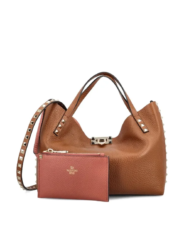 Women's Small Rockstud Bag in Tobaccoros | 5W2B0K11VSN