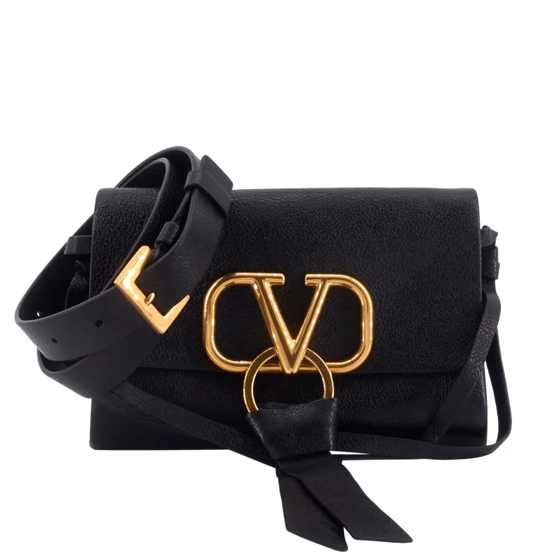 VRING Textured Calfskin Leather Belt Bag