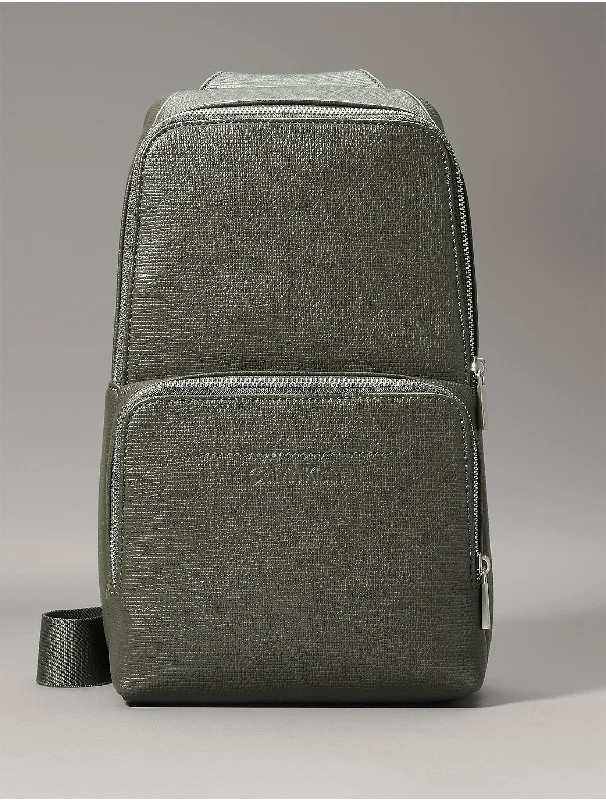 Men's Refined Sling Bag - Grey