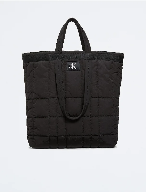 Women's City Quilted Tote Bag - Black