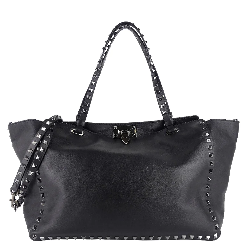 Rockstud Medium Calfskin Leather Bag