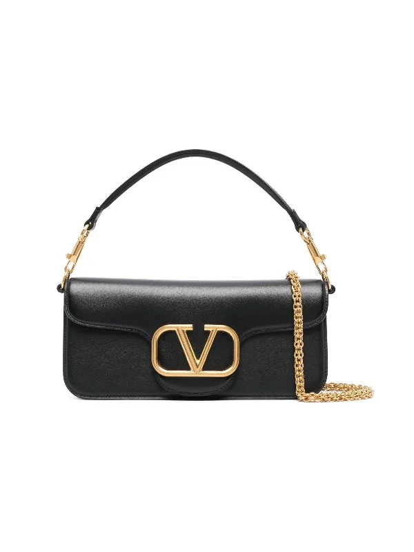 Women's Bolso De Hombro Negro Logo Dorado in Nero | 4W2B0K30ZXL0NO0NO