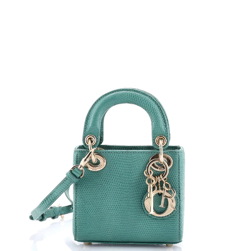 Lady Dior Bag Lizard Micro