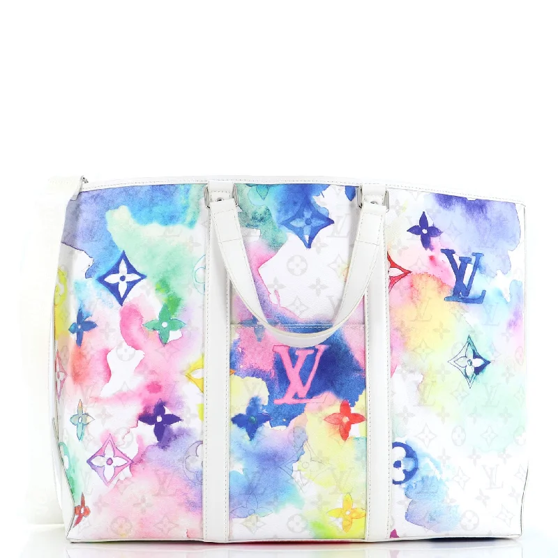 New Tote Limited Edition Monogram Watercolor Canvas GM