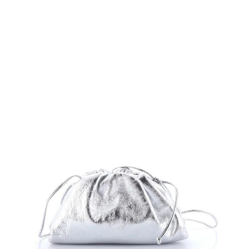 The Pouch Crinkled Metallic Leather Mini