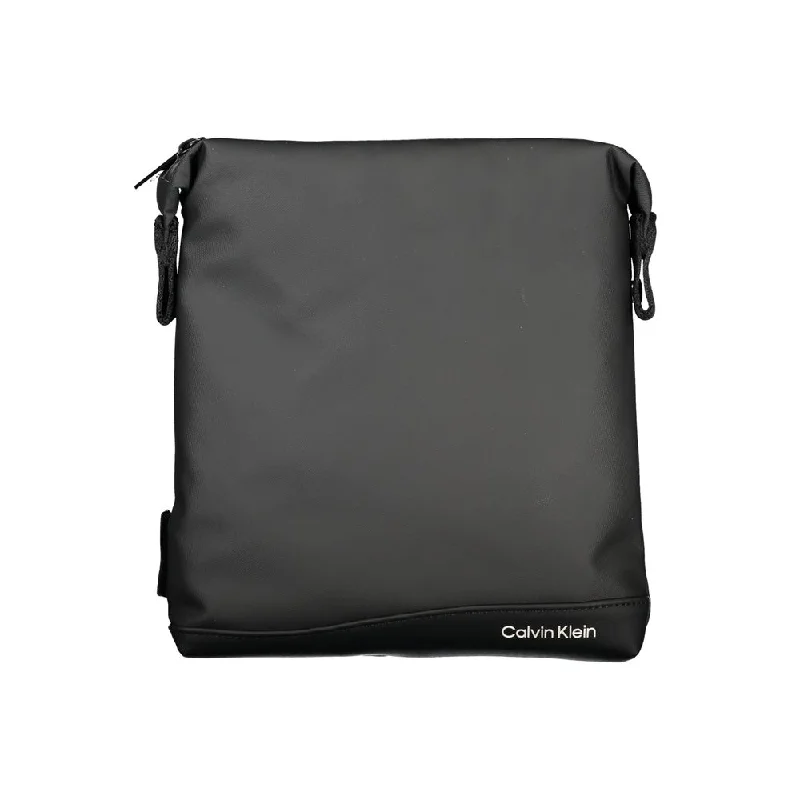 Calvin Klein Elegant Black Shoulder Bag with Contrast Details