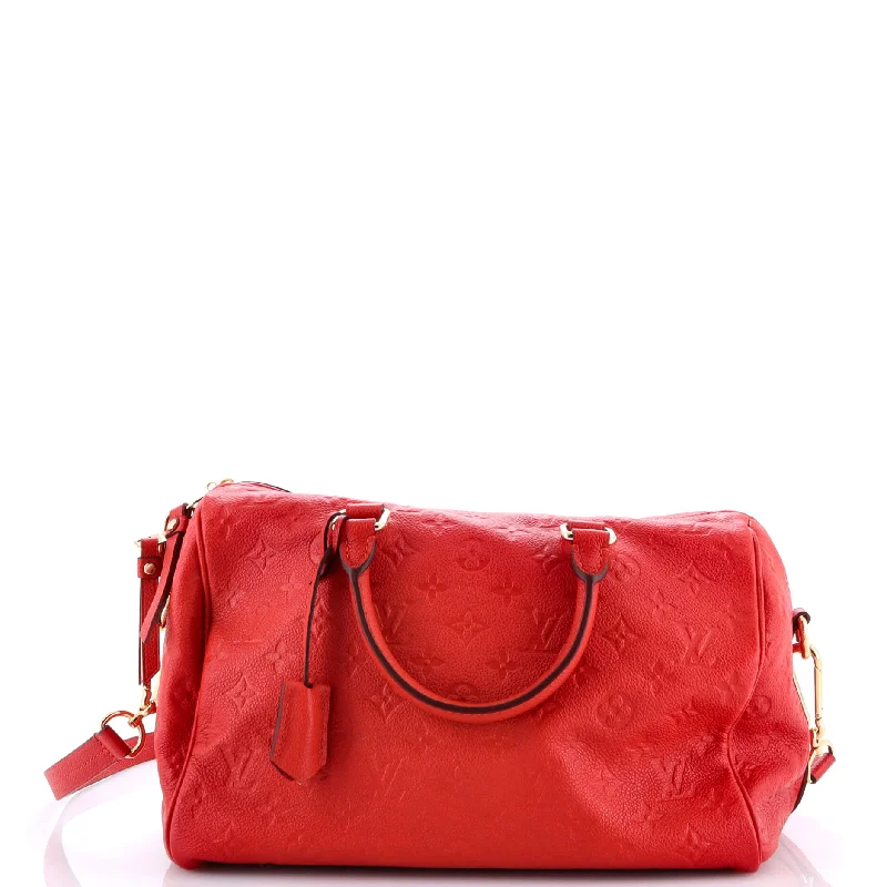 Speedy Bandouliere Bag Monogram Empreinte Leather 30