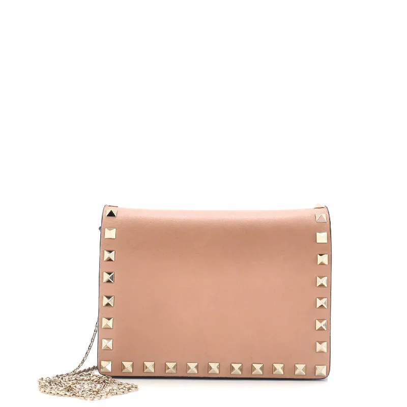 Rockstud Pouch Crossbody Bag Leather Mini