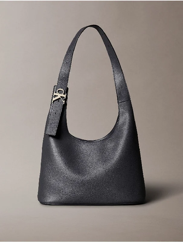 Women's Archive Hardware Buckle Shoulder Bag - Grey