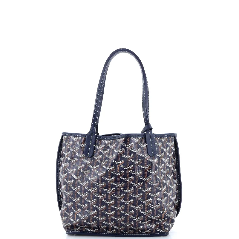 Anjou Reversible Tote Coated Canvas Mini