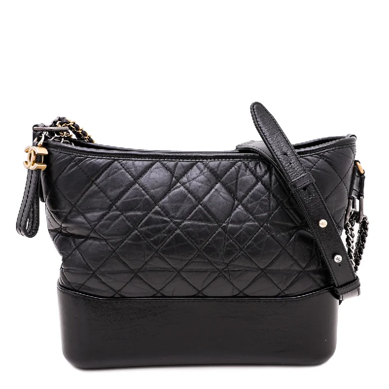 Chanel Black Gabrielle Hobo Medium Bag