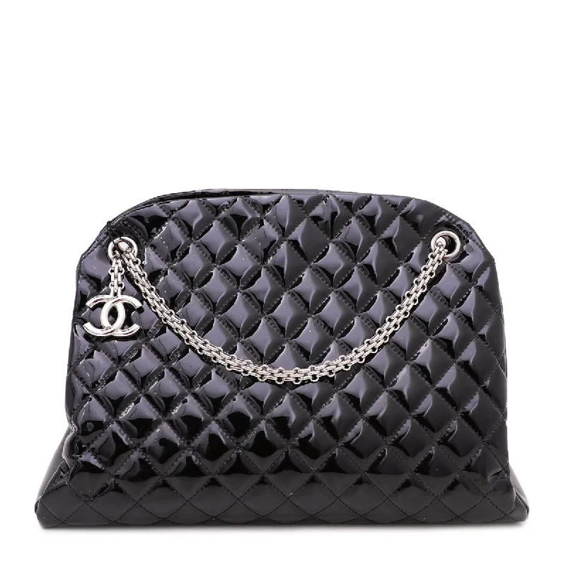 Chanel Black Just Mademoiselle Large Bowling Bag